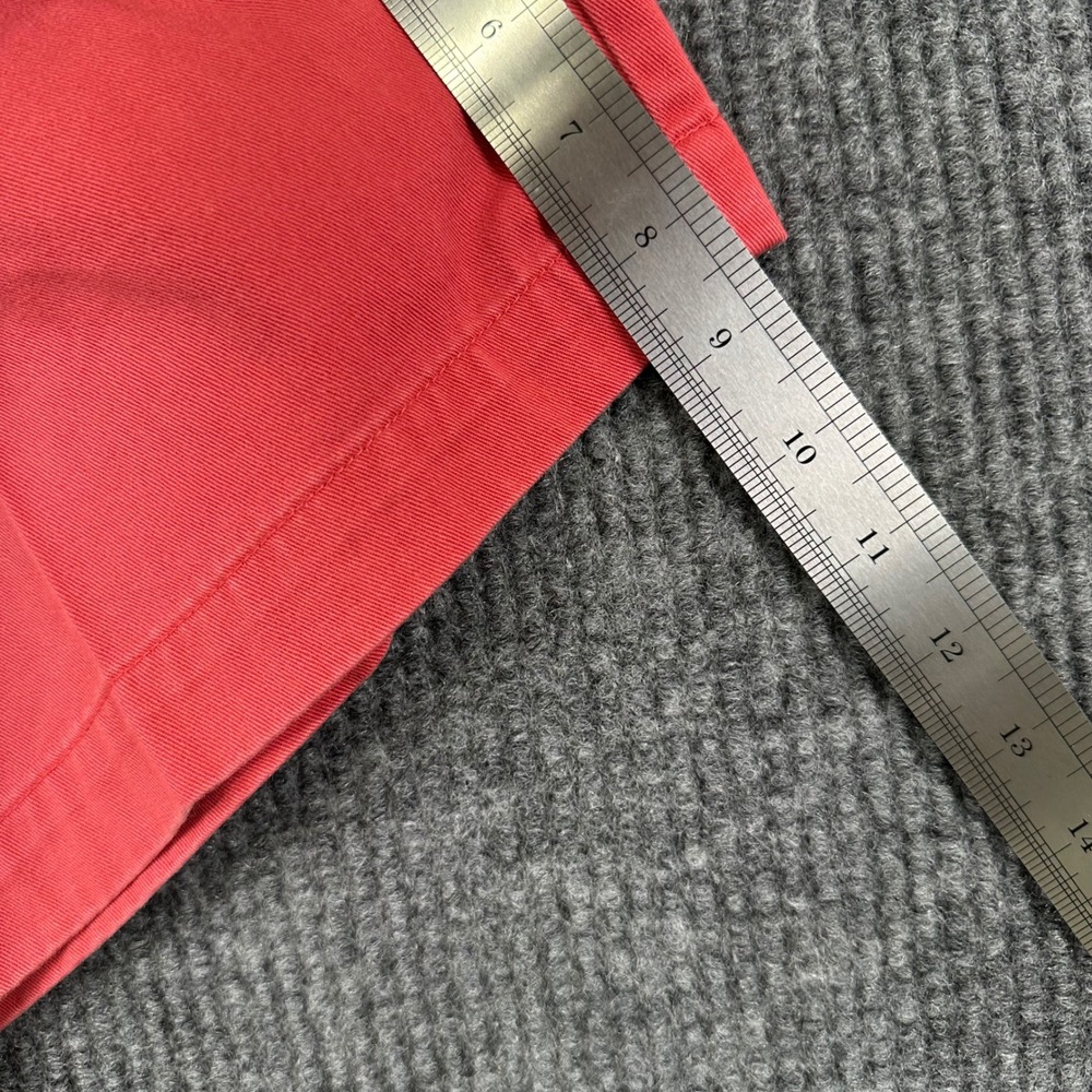 Polo Ralph Lauren Chino Shorts Mens Size 38 Coral Pleated Classic 100% Cotton - Picture 8 of 10